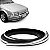 Friso para para choque escort hobby ford de 1987 a 1995 preto e cromado colante com 25 metros - Imagem 1