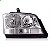 Farol s10 e blazer chevrolet de 2001 a 2011 lado direito cristal - Imagem 2