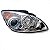 Farol i30 hyundai de 2009 a 2012 lado esquerdo cromado elétrico - Imagem 2