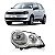 Farol polo volkswagen de 2007 a 2011 lado direito cromado elétrico com motor - Imagem 1