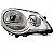 Farol polo volkswagen de 2007 a 2011 lado direito cromado elétrico com motor - Imagem 2