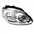 Farol fox crossfox e spacefox volkswagen de 2007 a 2009 lado direito cromado foco duplo - Imagem 2