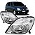 Farol scenic renault de 2001 a 2011 lado esquerdo cromado elétrico - Imagem 1