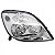 Farol scenic renault de 2001 a 2011 lado esquerdo cromado elétrico - Imagem 2