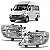 Farol sprinter mercedes benz de 2001 a 2003 lado esquerdo raiado sem auxiliar - Imagem 1