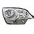 Farol captiva chevrolet de 2008 a 2014 lado esquerdo manual - Imagem 2