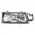 Farol tempra fiat de 1991 a 1995 lado direito station wagon com regulagem superior - Imagem 2