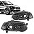 Farol palio fiat de 2009 a 2020 e siena fiat de 2008 a 2012 lado esquerdo preto tipo bola com anel preto - Imagem 1