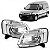 Farol partner peugeot de 2010 a 2021 lado direito elétrico com motor - Imagem 1