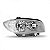 Farol 118i bmw de 2006 a 2011 lado direito máscara prata - Imagem 2