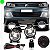 Kit farol auxiliar gol volkswagen de 2016 a 2018 geração sete com grade e aro cromado - Imagem 1