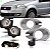 Kit farol auxiliar palio e siena fiat de 2008 a 2011 elx com moldura cromada - Imagem 2