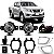 Kit farol auxiliar frontier nissan de 2017 a 2021 com moldura cromada - Imagem 1
