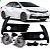 Kit farol auxiliar corolla toyota de 2018 a 2019 com grade preta - Imagem 2