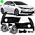 Kit farol auxiliar corolla toyota de 2018 a 2019 com grade preta - Imagem 1
