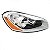 Farol xc60 volvo de 2008 a 2013 lado esquerdo elétrico com motor sem xenon - Imagem 2