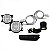 Kit farol auxiliar 208 peugeot de 2012 a 2016 com moldura cromada - Imagem 3