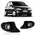 Farol auxiliar celta chevrolet de 2000 a 2006 lado direito preto com moldura - Imagem 1