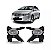 Farol auxiliar city honda de 2009 a 2011 lado direito preto com moldura - Imagem 1