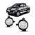 Farol auxiliar hilux toyota de 2012 a 2015 lado esquerdo picape com suporte - Imagem 1