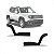 Moldura inferior para choque renegade jeep de 2015 a 2025 lateral da porta traseira lado esquerdo texturizada - Imagem 1