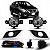 Kit farol auxiliar versa nissan de 2015 a 2021 com grade e friso cromado - Imagem 1