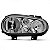 Farol golf volkswagen de 1999 a 2006 lado direito cromado com auxiliar - Imagem 2