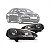 Farol jetta volkswagen de 2006 a 2010 lado direito negro manual - Imagem 1