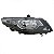 Farol city honda de 2009 a 2014 lado esquerdo máscara negra manual - Imagem 2