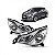 Farol ds3 citroën de 2012 a 2015 lado direito cromado elétrico com friso preto - Imagem 1
