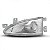 Farol accent hyundai de 1994 a 1997 lado esquerdo bicolor duas portas - Imagem 2