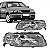 Farol gol volkswagen de 1999 a 2005 lado esquerdo cromado foco simples sem chapéu geração 3 ponteira para choque - Imagem 1
