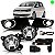 Kit de farol auxiliar fox volkswagen de 2010 a 2014 com grade e aro cromado - Imagem 1