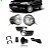 Kit de farol auxiliar palio fiat de 2011 a 2015 zoião eco com grade e aro cromado - Imagem 2