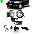 Kit de farol auxiliar palio fiat de 2011 a 2015 zoião eco com grade e aro cromado - Imagem 1
