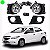 Kit de farol auxiliar onix chevrolet de 2012 a 2016 ls e lt com grade - Imagem 1