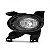 Farol auxiliar city honda de 2009 a 2011 lado esquerdo preto com moldura - Imagem 2