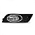 Farol auxiliar civic honda de 2012 a 2014 lado direito com grade e aro cromado - Imagem 2