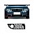 Grade para para choque bora volkswagen de 2008 a 2011 dianteiro lado direito com furo - Imagem 1