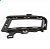 Suporte do farol auxiliar golf volkswagen de 2014 a 2017 lado direito cromado com friso versões TSI comfortline e highline - Imagem 2