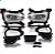 Kit farol auxiliar creta hyundai de 2017 a 2019 com grade - Imagem 2