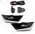 Kit farol auxiliar crv honda de 2018 a 2020 com grade e friso cromado - Imagem 2