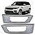 Moldura inferior para choque para farol auxiliar range rover sport land rover de 2014 a 2018 lado esquerdo prata - Imagem 1
