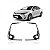 Moldura de farol auxiliar corolla toyota de 2020 a 2025 cromada par - Imagem 1