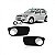 Grade para choque palio fiat de 2004 a 2011 dianteira lado direito tipo zoiao com furo - Imagem 1
