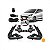 Kit farol auxiliar hb20 hyundai de 2020 a 2022 com moldura inferior do para choque preta e friso cromado - Imagem 1