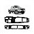 Painel de grade ranger ford de 1998 a 2004 dianteiro em ABS de alta resistência - Imagem 1