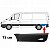 Friso lateral sprinter mercedes benz de 2012 a 2019 traseiro da parte traseira lado direito curto - Imagem 1