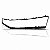 Moldura inferior para choque do suporte da grade agile chevrolet de 2009 a 2014 e montana chevrolet de 2011 a 2021 preta - Imagem 2
