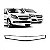 Moldura inferior para choque do suporte da grade agile chevrolet de 2009 a 2014 e montana chevrolet de 2011 a 2021 preta - Imagem 1